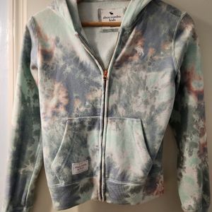 Abercrombie kids ty dye hoodie girls 11/12